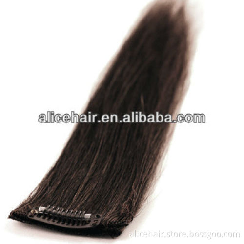 Best quality indian one piece clip human hair extension
